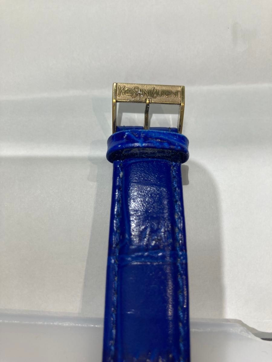 Yves Saint Laurent Wristwatch non operational Blue Sapphire Blue fan activity st
