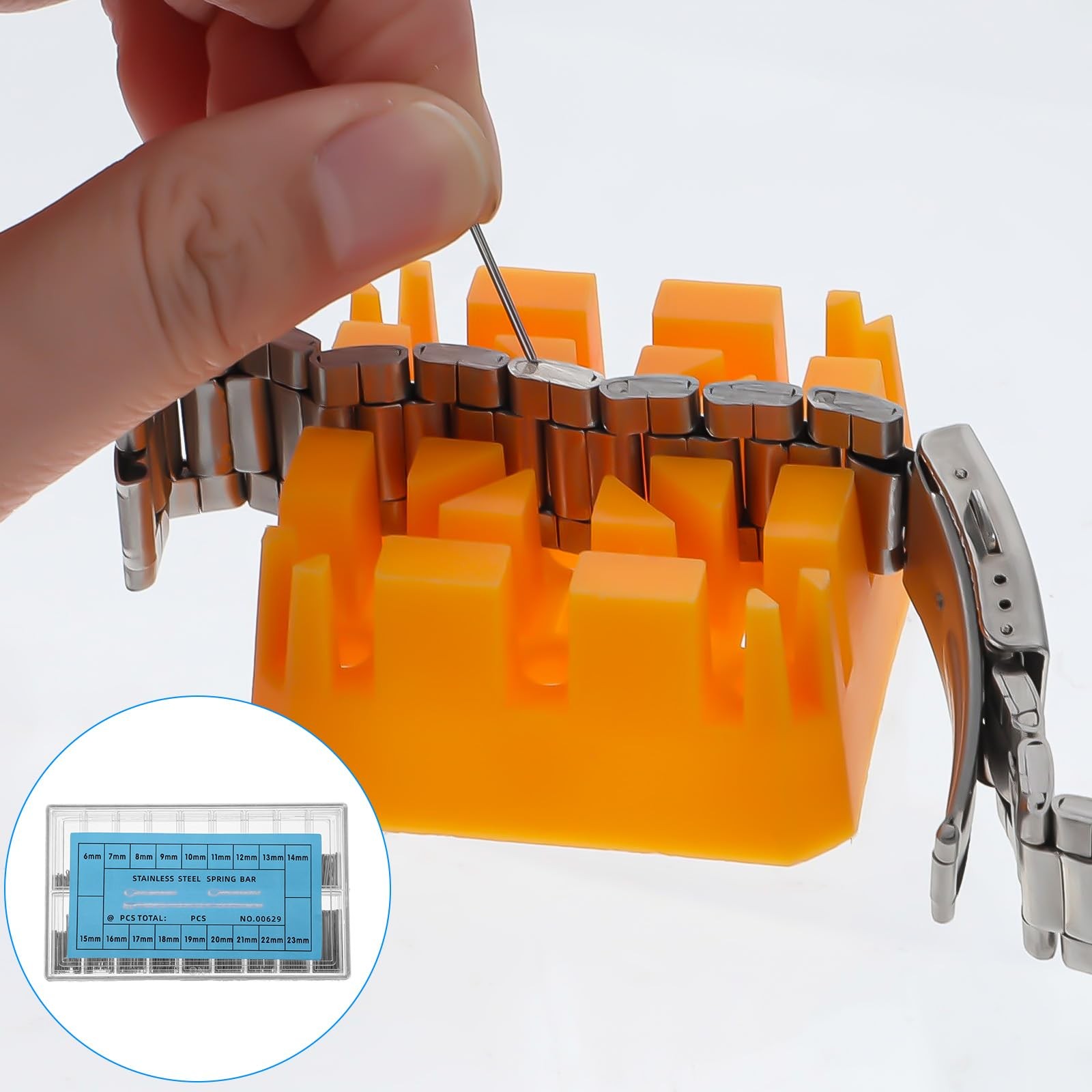 360 Pcs Watch Band Pins 6-23mm Link Cotter Pin 0.8mm x [length]