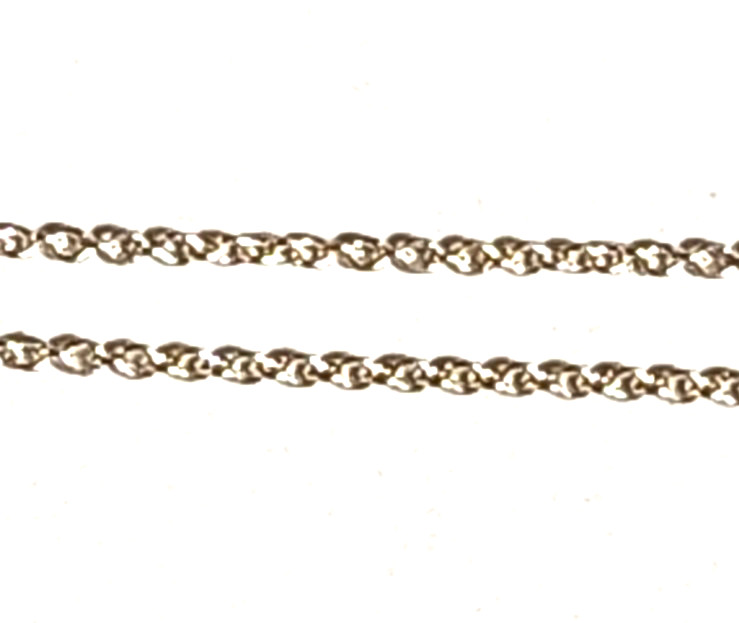 sterling silver 925 necklace chain c pendant 17 inches minimalist