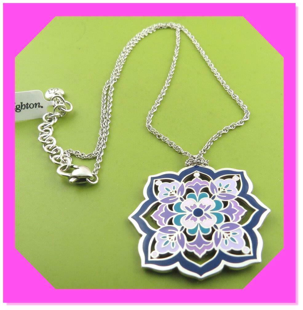 BRIGHTON CASABLANCA JEWEL Morocco PURPLE Blue Reversible NECKLACE NWtag $68 60%