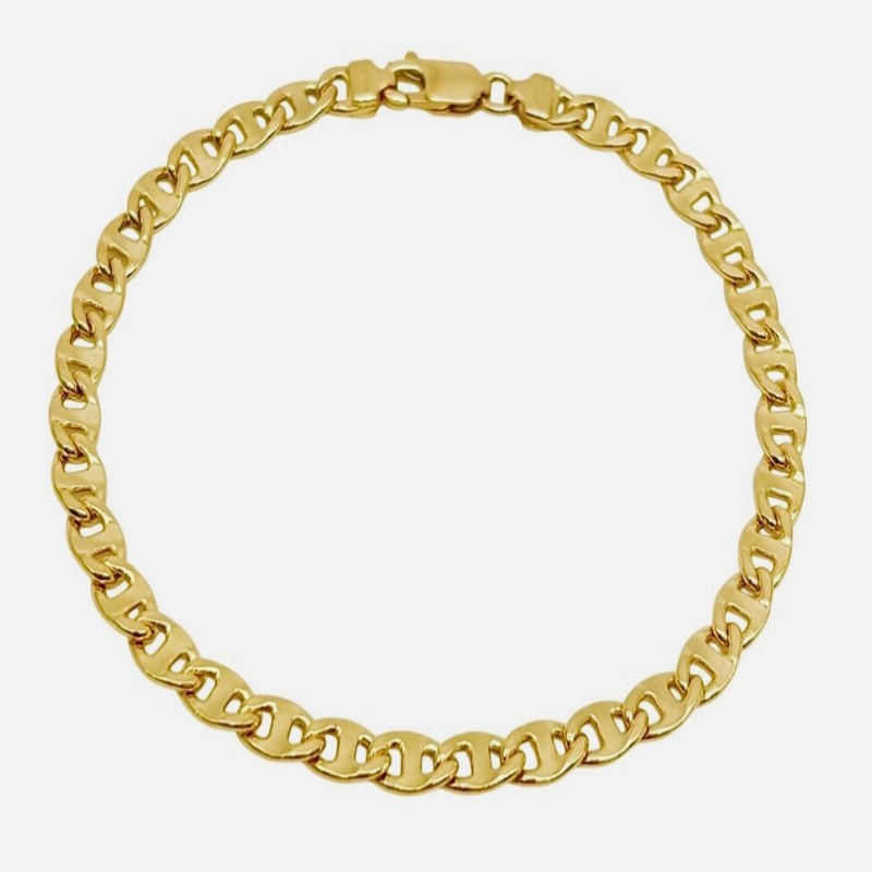 18K GoldLink Link Anchor Chain Necklace Bracelet Anklet 2MM-7MM 7-9″
