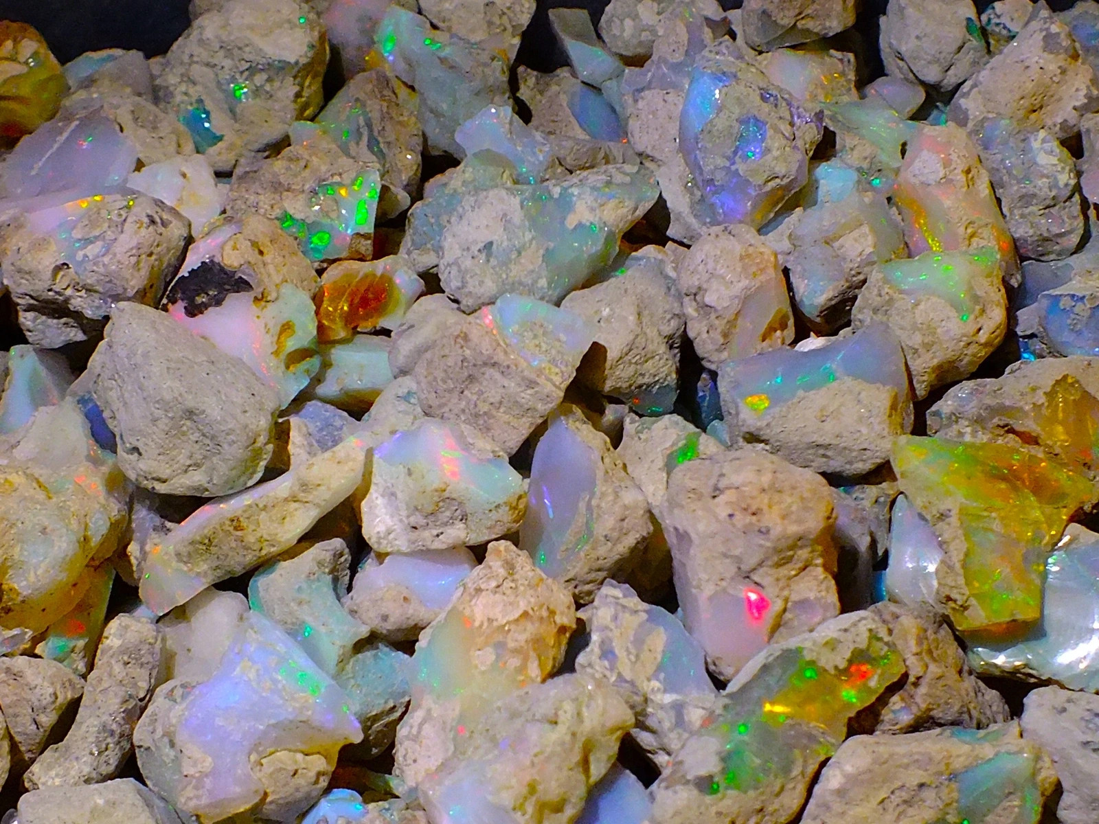 Dry Opal Rough Lot 20 Pieces Natural Ethiopian Welo Opal Raw AAA cut grade rough