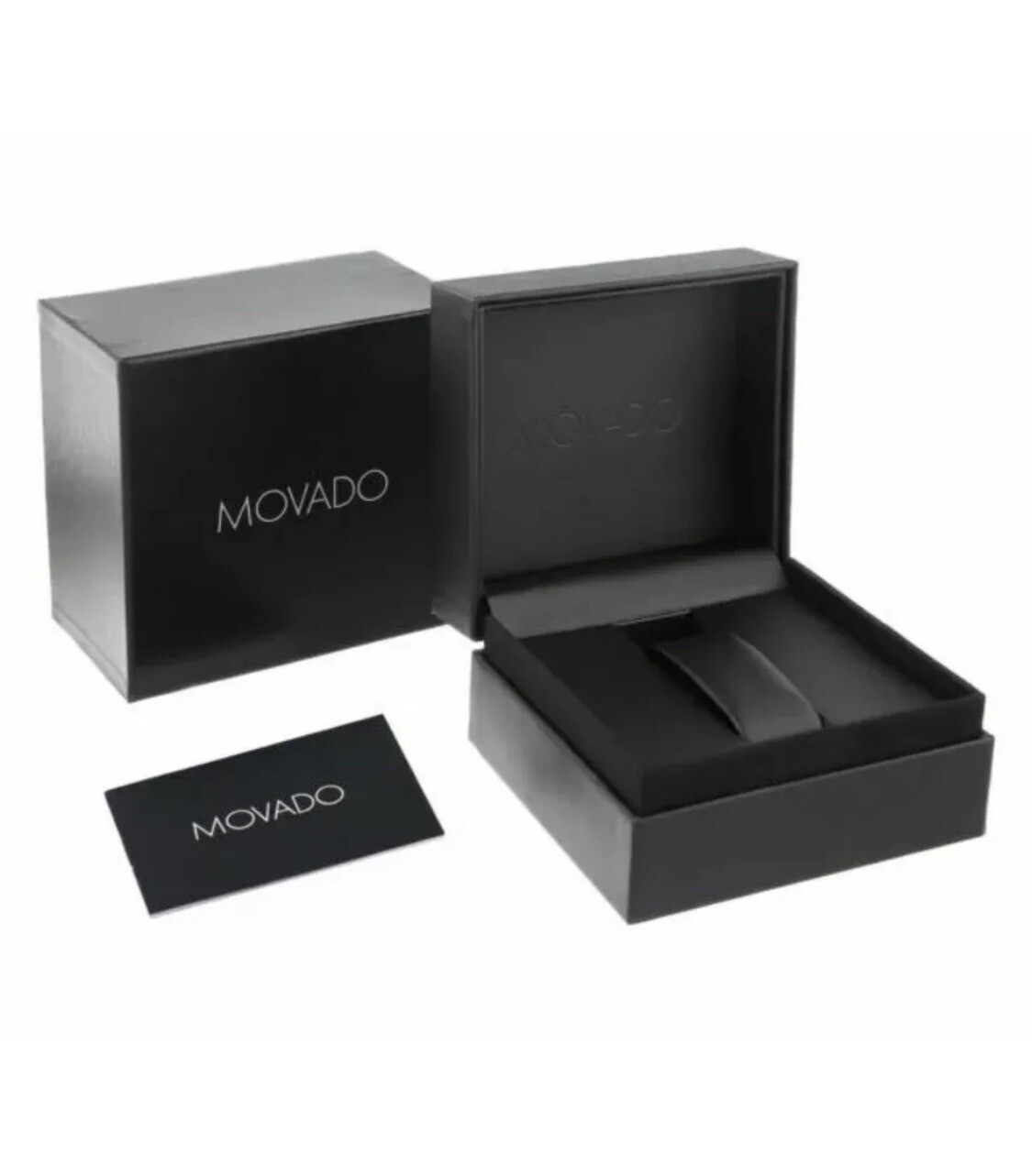 Brand New Movado Women’s Defio Black Dial Stainless Steel 28mm Watch 0607308