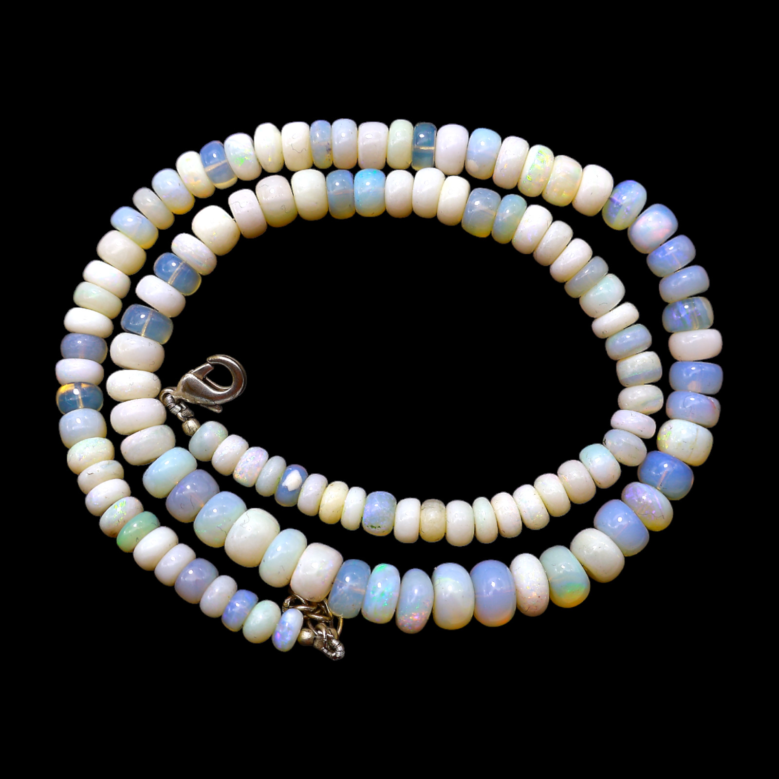 Smooth Fire Opal Beaded Not Applicable Rondelle Ethnic Unique Necklace Jewelry