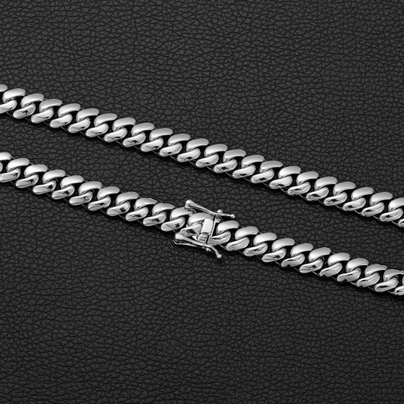 Stainless Steel Miami Hip Hop Cuban Chain Necklace Bracelet 10-22MM
