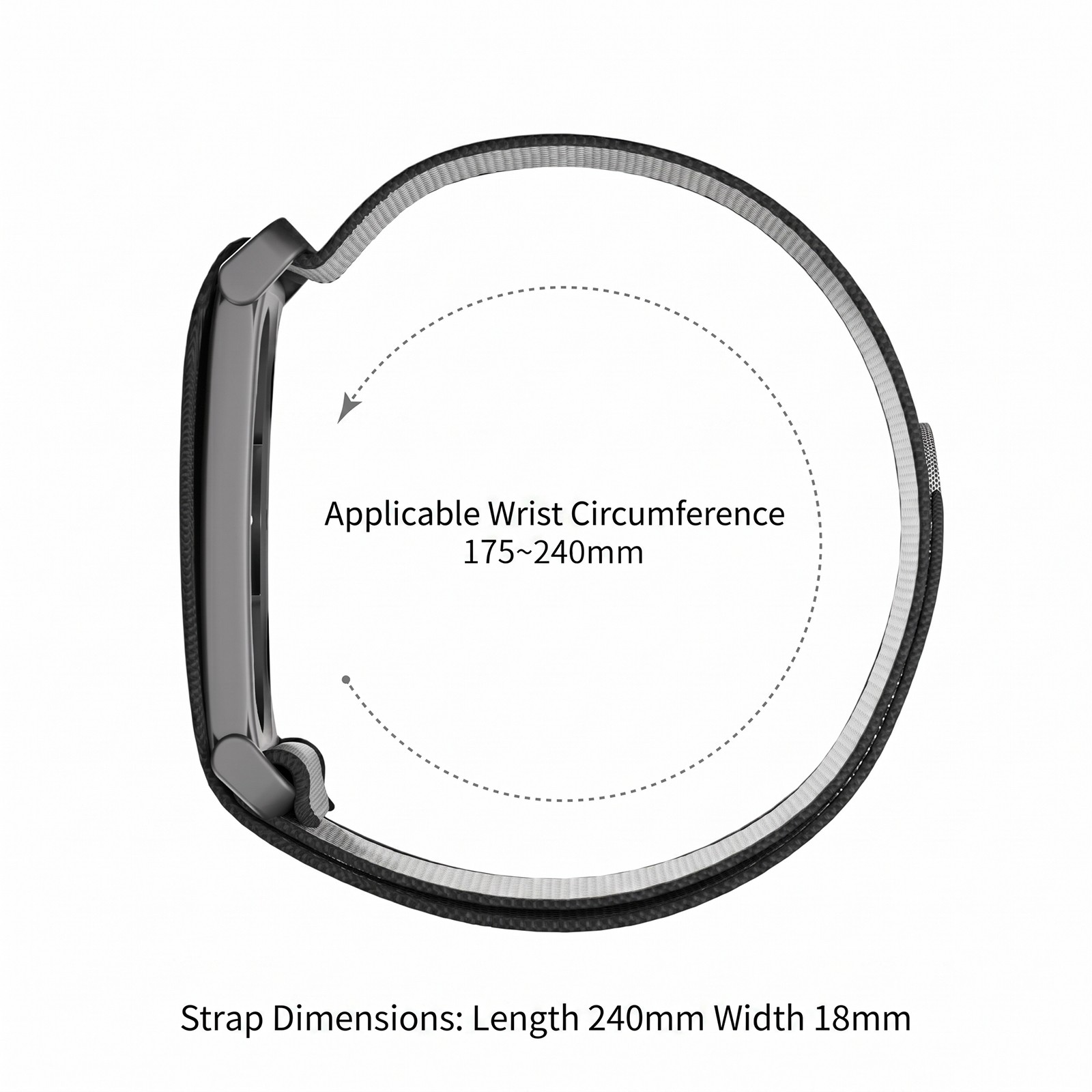 For Google Fitbit Air Elastic Nylon Sport Loop Adjustable Strap Band Wristband