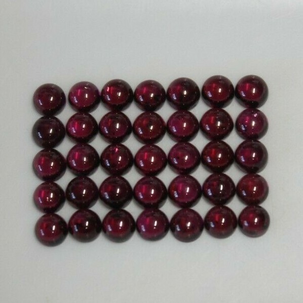 Almandine Garnet 2mm, 3mm, 4mm, 5mm, 6mm, 7mm, 8mm, 10mm, 12mm Round Cabochon(s)
