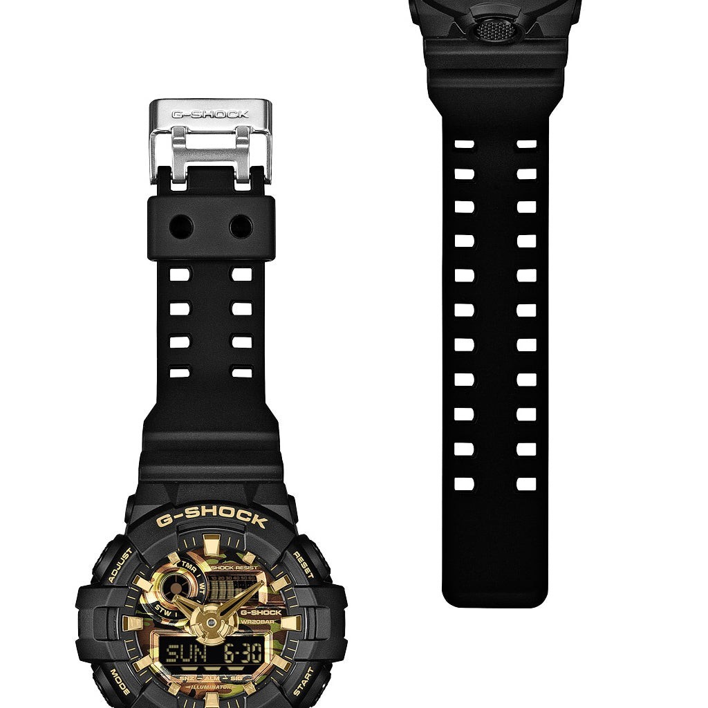 CASIO G-Shock GA-700CF-1AJF Mens Watch Black Resin Sport Quartz 2020-Now New