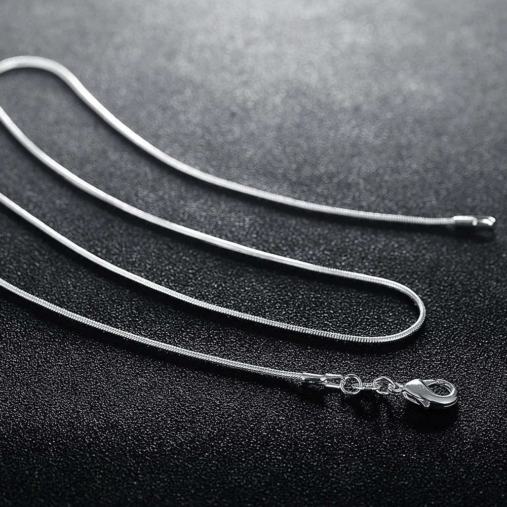 10PCS LOT Wholesale 925 Sterling Silver 16/18/20/22/24/26/28/30 Inch 1mm