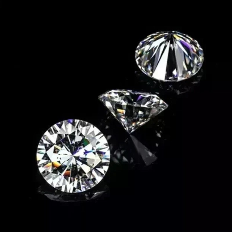 0.8 mm Round Cut Loose Moissanite D Color VVS1 Lab Created Stone Jewelry Making