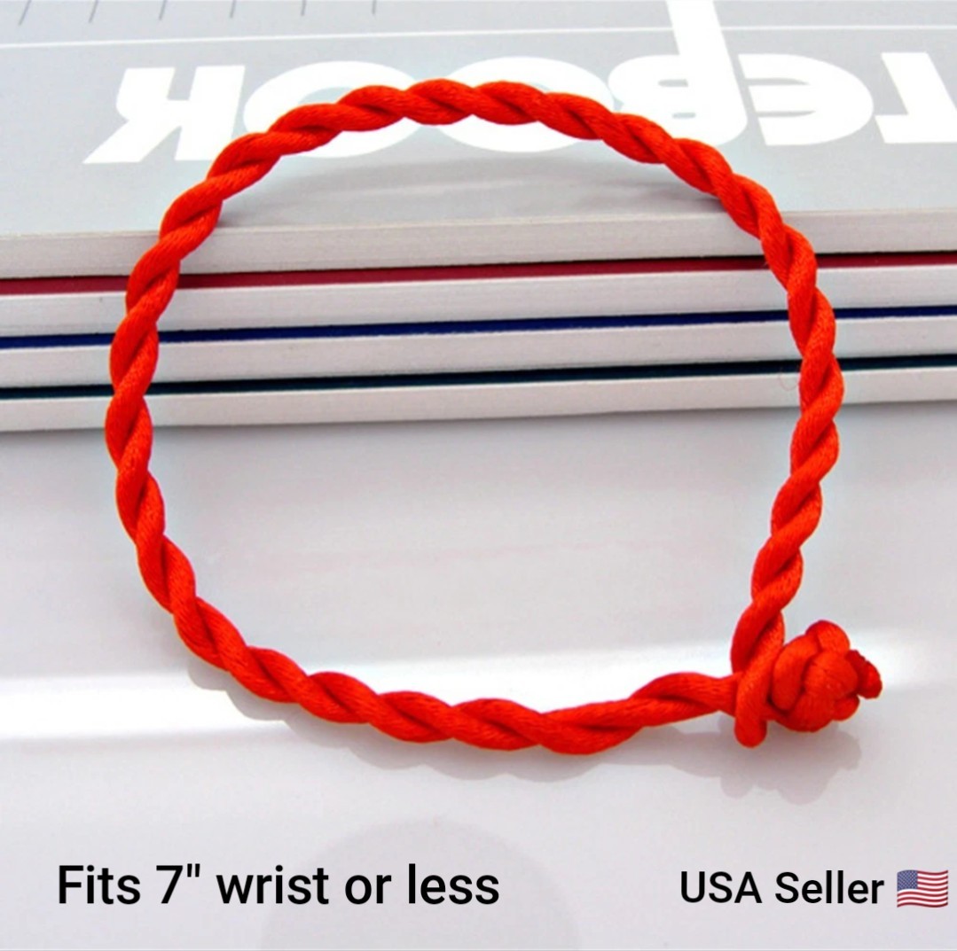Red String Good Luck Fortune Bracelet Kabbalah Evil Eye Protection Jewelry 7″