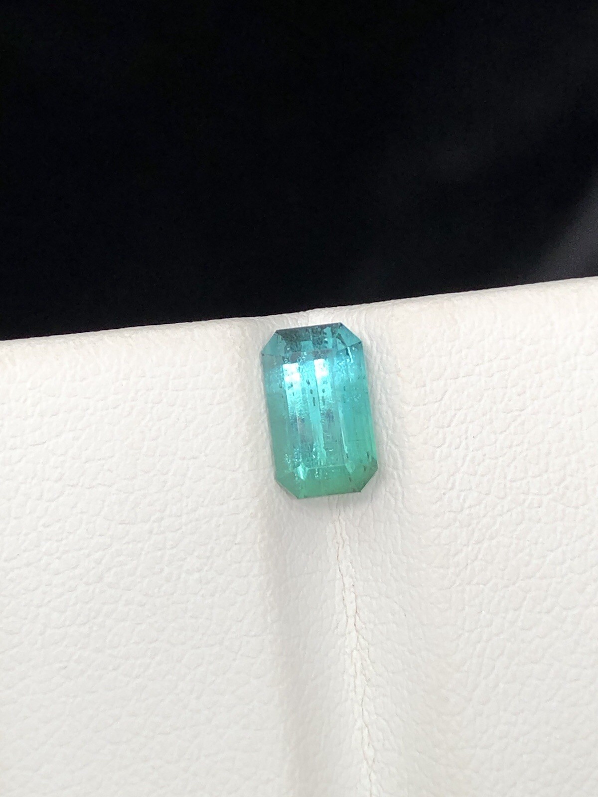 1.35 Ct Natural Blue Green Tourmaline | Emerald Cut Loose Gemstone
