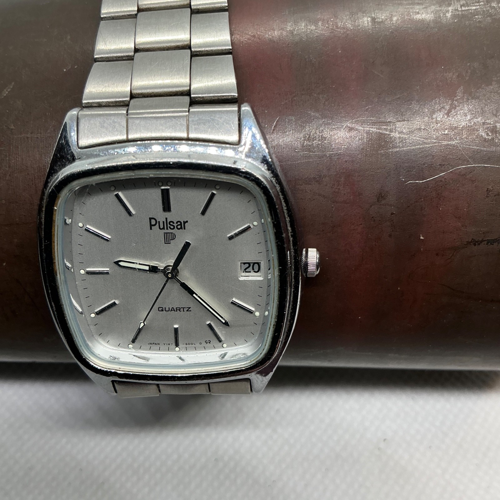 Vintage Pulsar by Seiko32MM Y147-5009 Fits 8 Wrist NEW BATTERY RUNS PERFECTLY