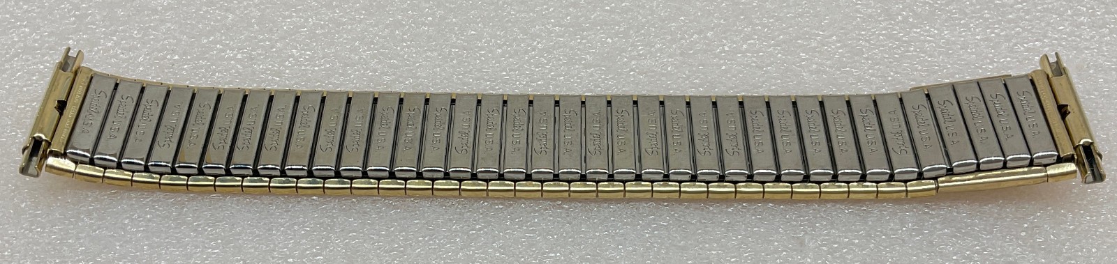 Vintage GTE 10k Gold Emblem Speidel Stretch Gold Tone Watch Band