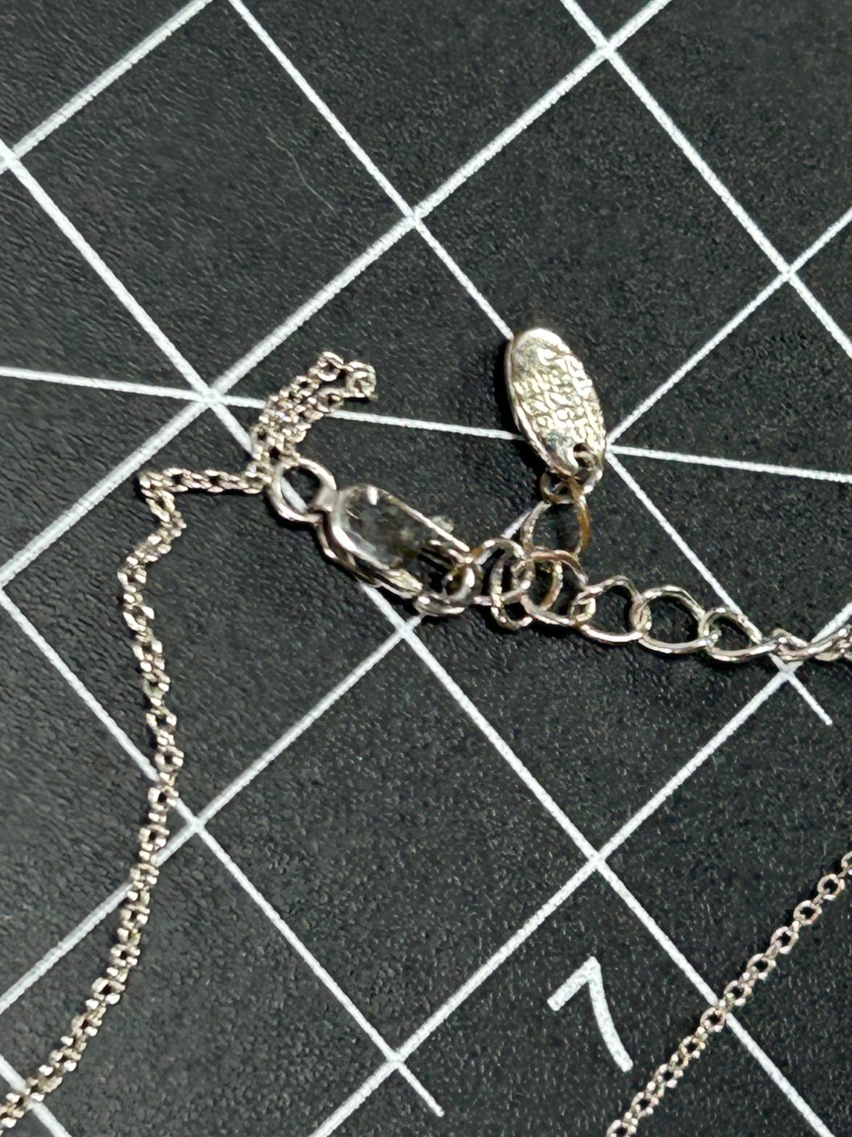 925 Sterling Silver Necklace Infinity Eternal Pendant Chainlink Genuine Diamond