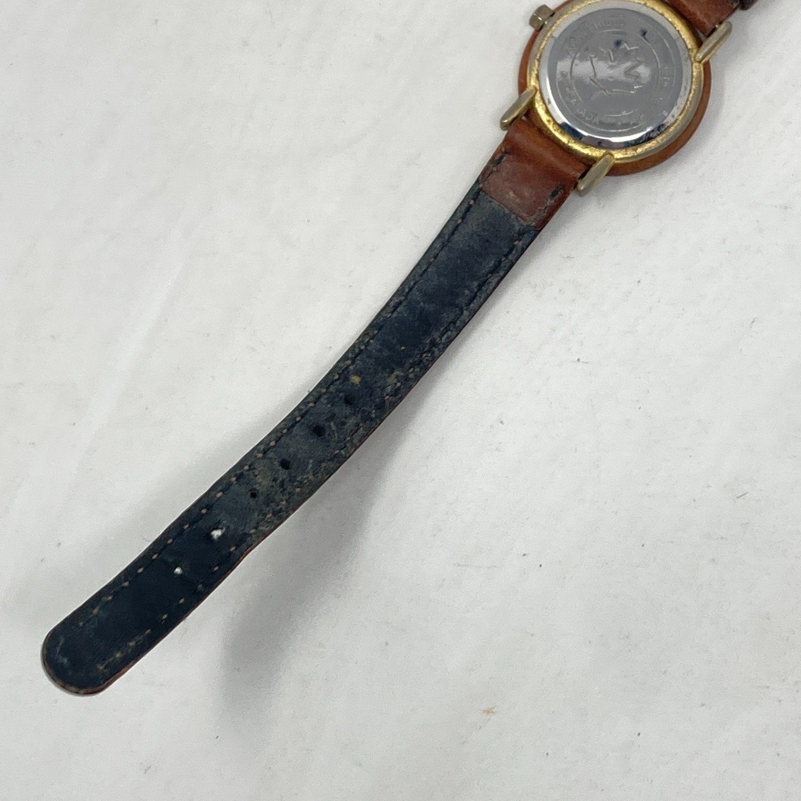 Canada Watch Women 26mm Maple Leaf Wood Leather Band New Battery 7.5″