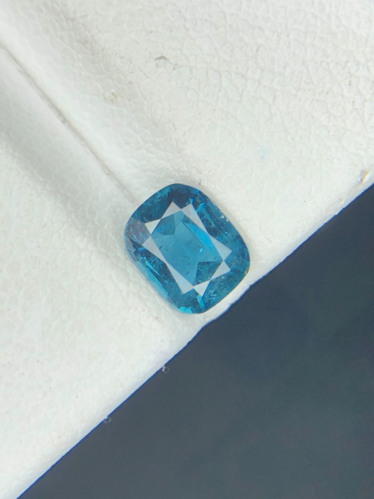 Natural Blue Tourmaline 1.30 Ct Cushion Cut Loose Gemstone Afghanistan G77