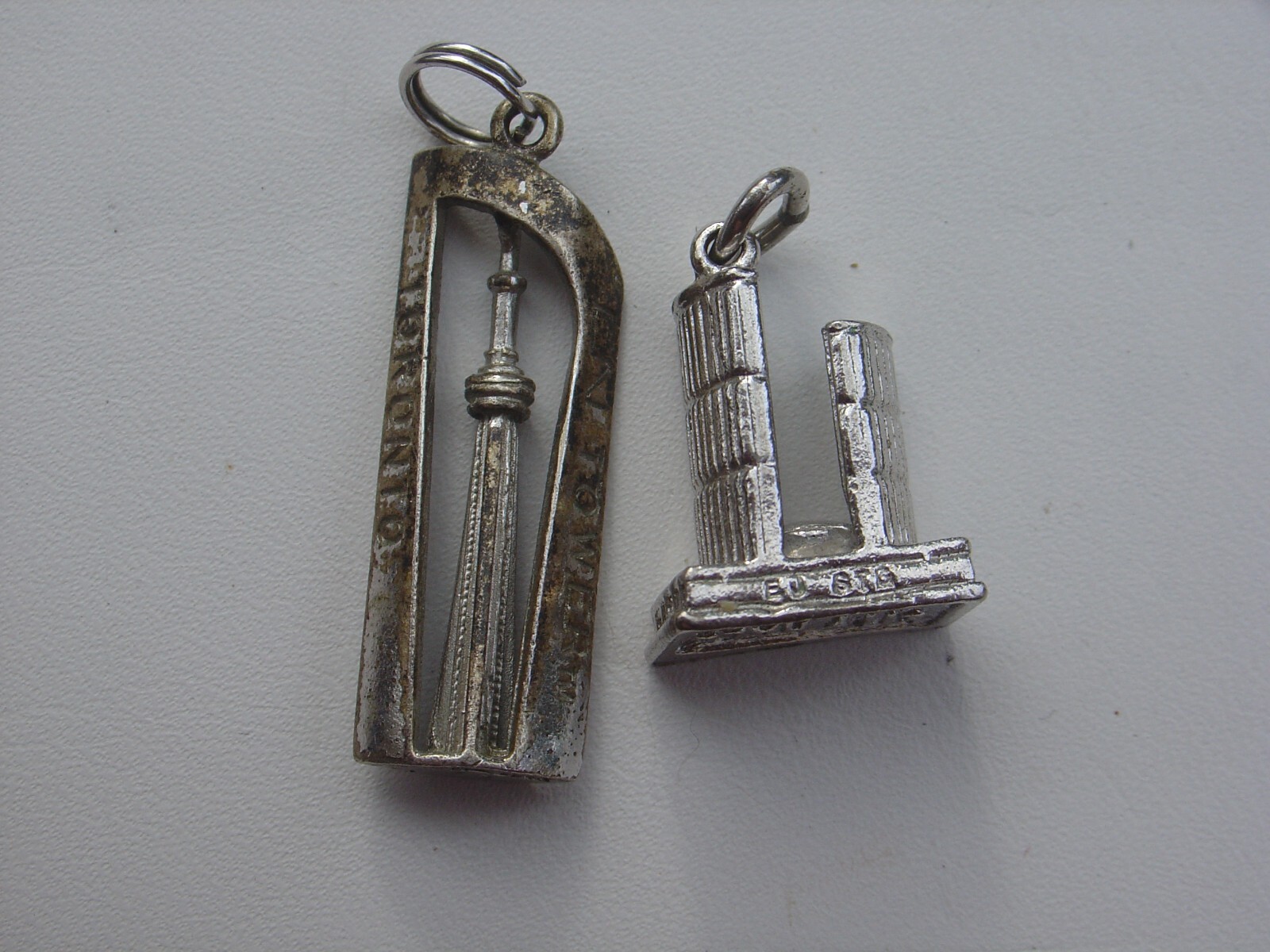 Vintage Sterling Silver Charm Lot Souvenir City Hall CN Building Toronto Canada