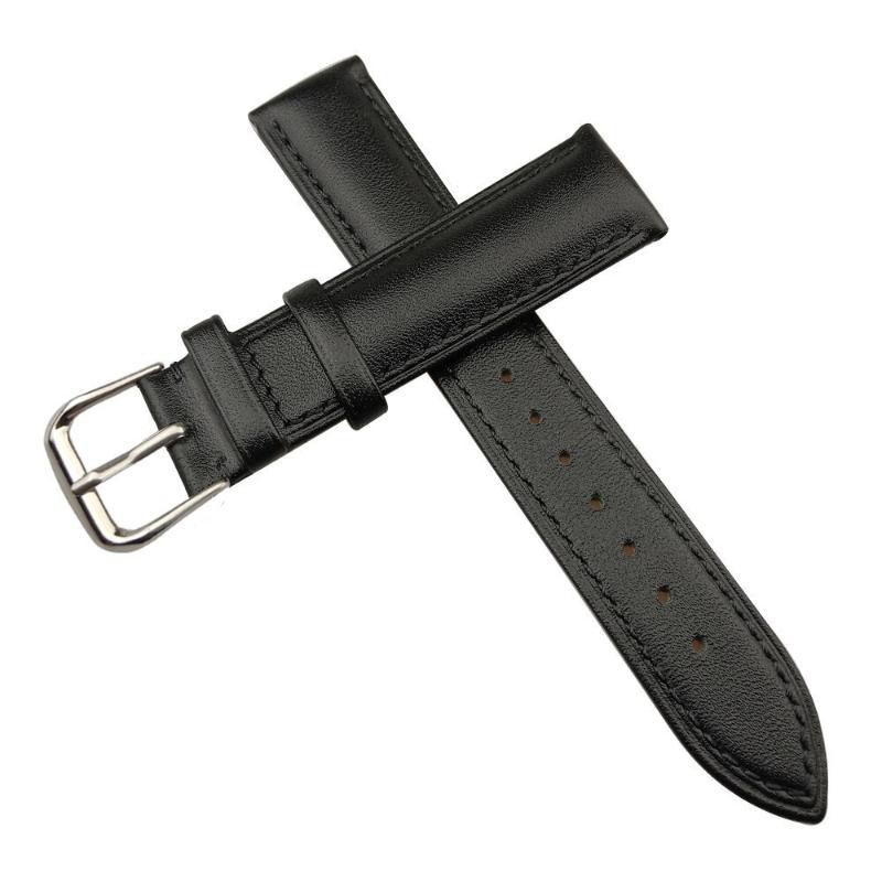 12 14 16 18 19 20 21 22 24mm With SS Pin Buckle Genuine Leather Watch Strap Band
