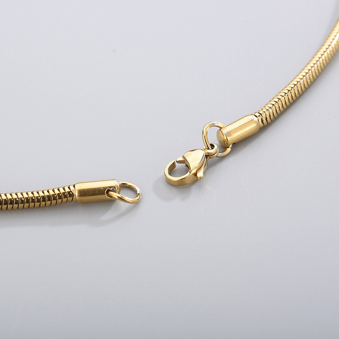 2.5-6mm Hot 316L Stainless Steel Men Women Round Snake Chain Necklace 20″22″24″