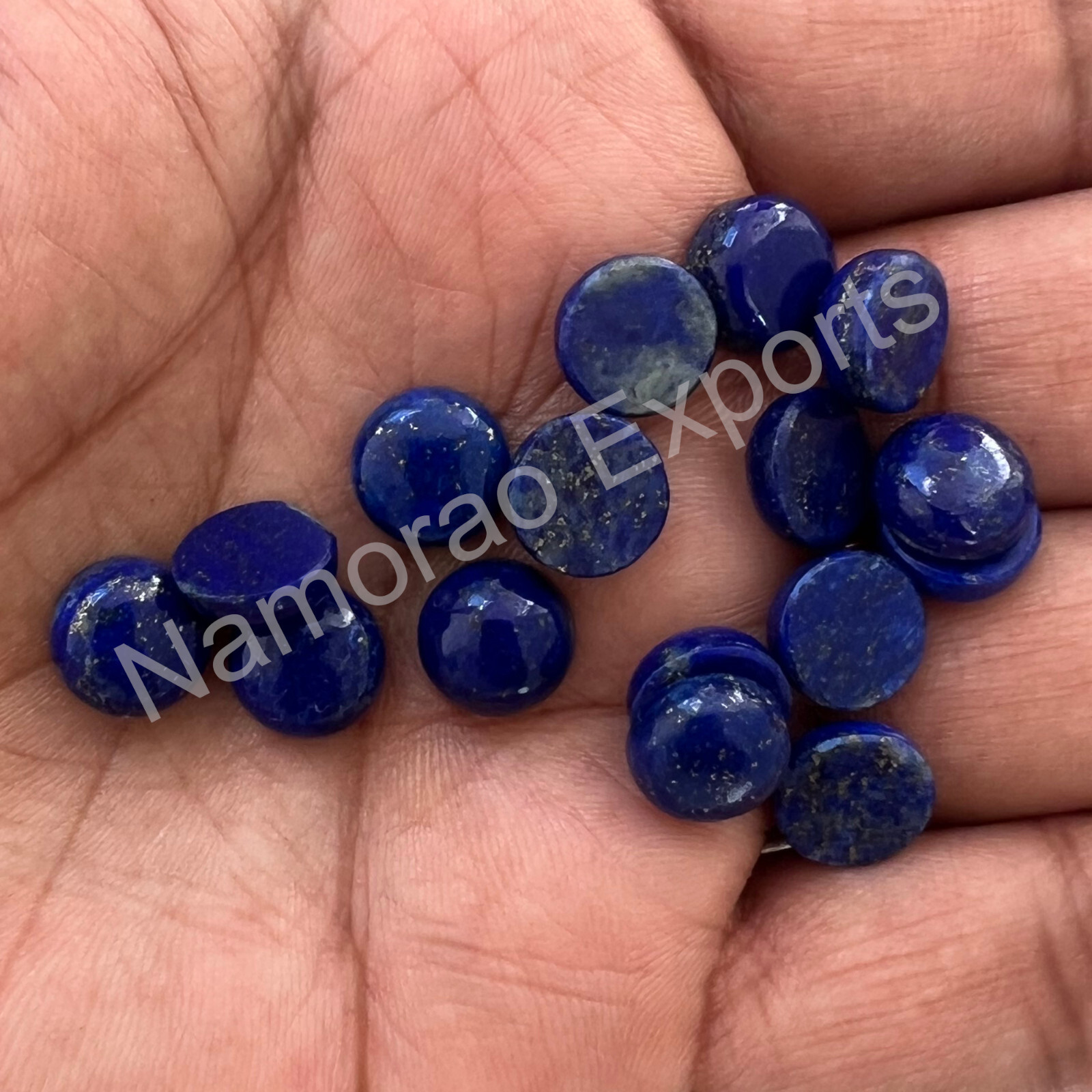Natural Lapis Lazuli Round 3 mm to 20 mm Cabochon Loose Gemstone Lot