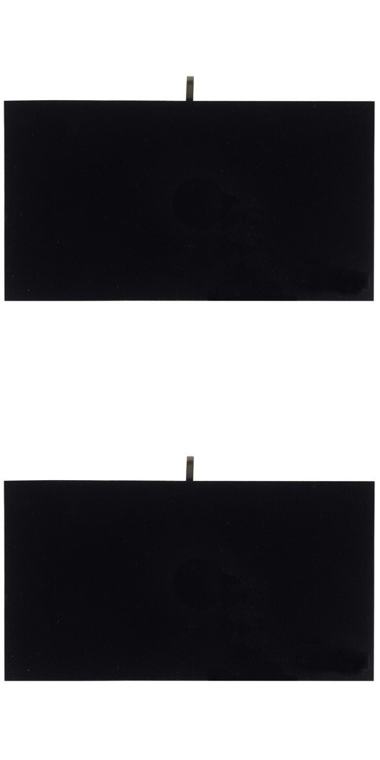 2 Black Velvet Flat Pads Jewelry Display Case Tray Liner Insert 14 1/8″ x 7 5/8″