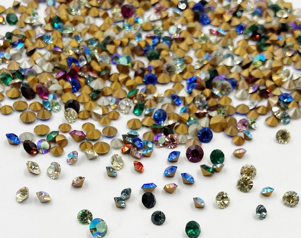 200 Vintage Swarovski Crystal 3mm To 4mm Small Rhinestones – Jewelry Repair J50