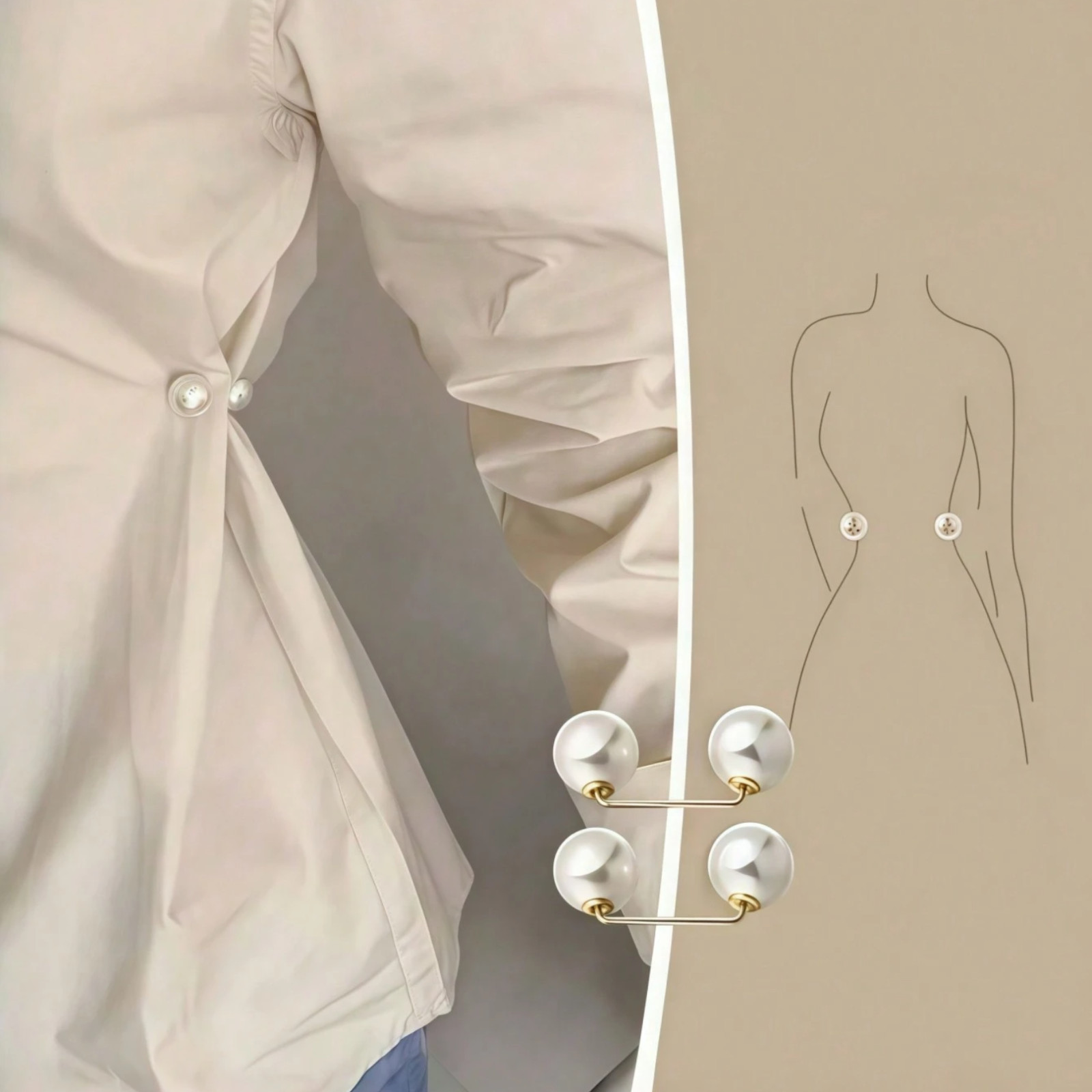 Faux Pearl Brooch Pins 3p Women Pearl Pin Sweater Shawl Clips DIY Craft Supplies