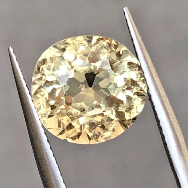 4.25 ct Top Quality Natural faceted Flower cut Citrine Loose Gemstone