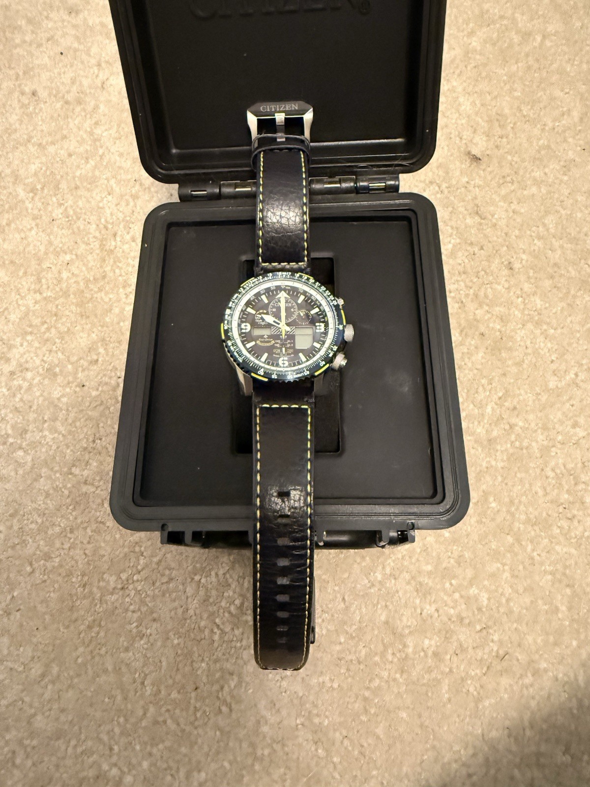 Citizen Eco-Drive Skyhawk A-T Blue Angels Chronograph World Time 45mm 200m