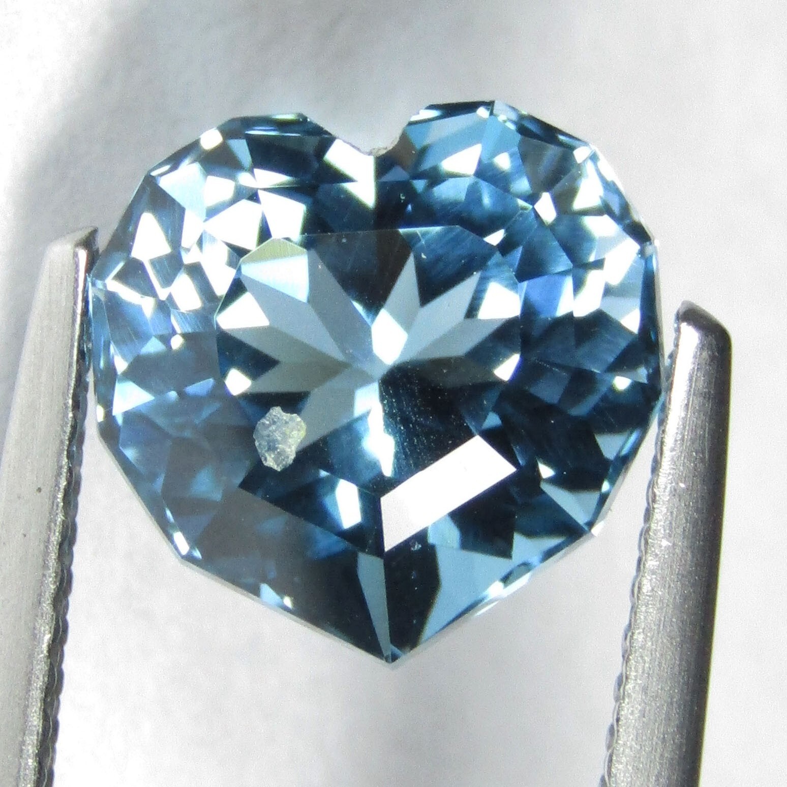 4.73Cts Stunning Natural London Blue Topaz Heart Custom Cut Loose Gemstone