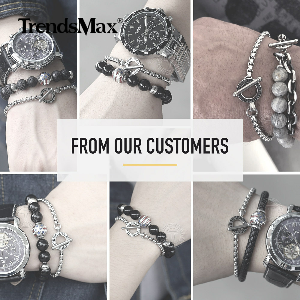 4mm Mens Silver Stainless Steel Box Link Chain Bracelet Toggle Jewelry 8″ 9″