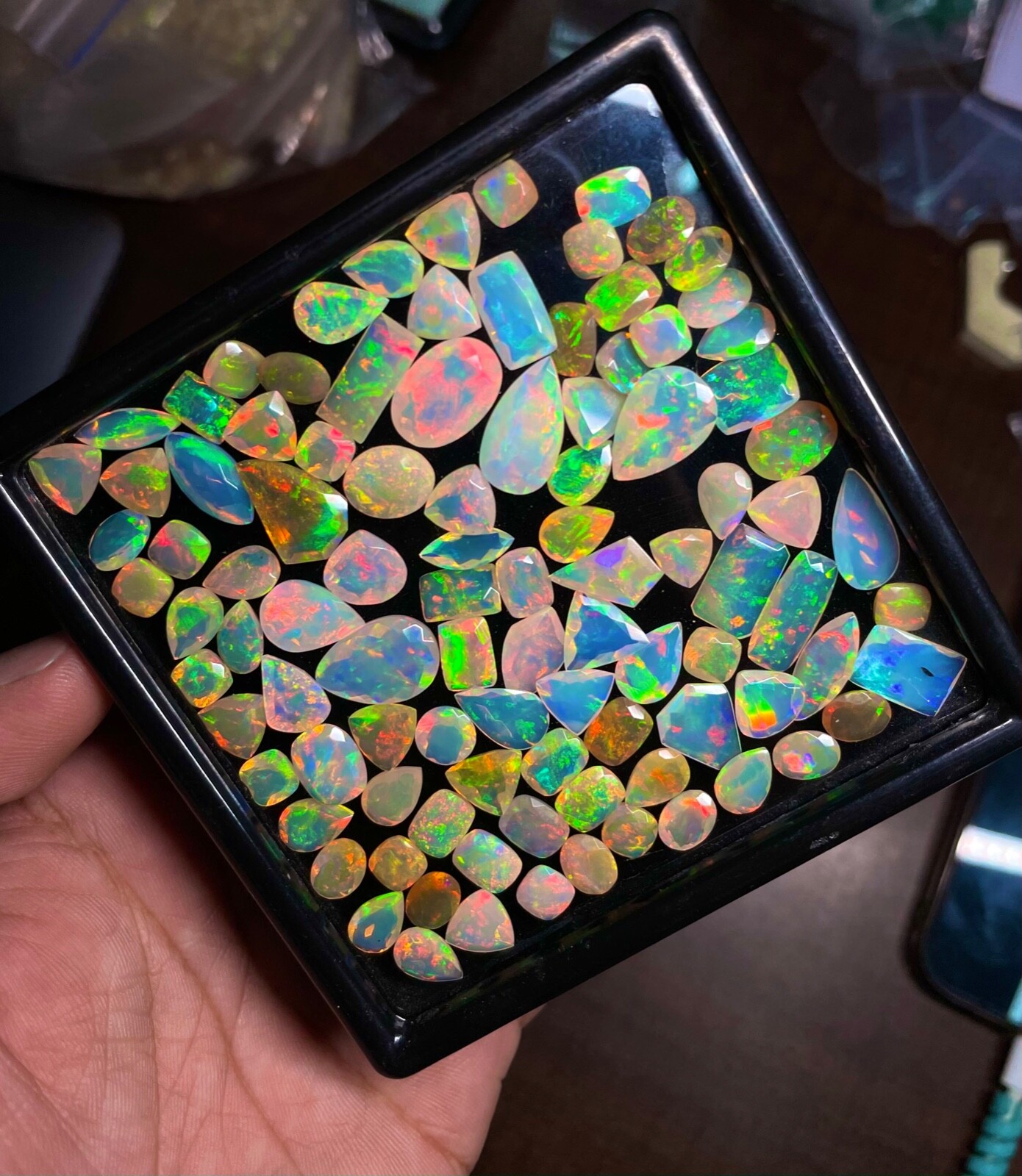 Opal Cut, AAAA Natural Opal Faceted Gemstone, Ethiopian Opal Cut loose Stone Lot