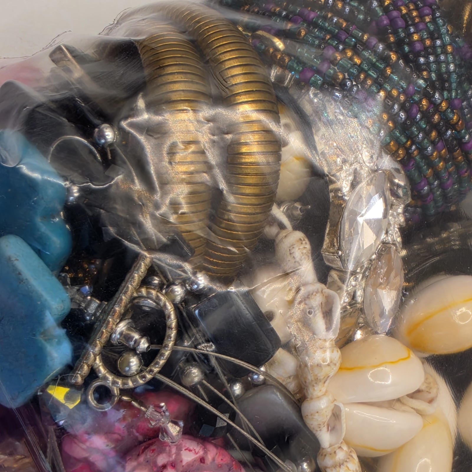 Bag Old Unsearched Jewelry Lot Vintage Estate Find Junk Drawer Aprox 4lbs
