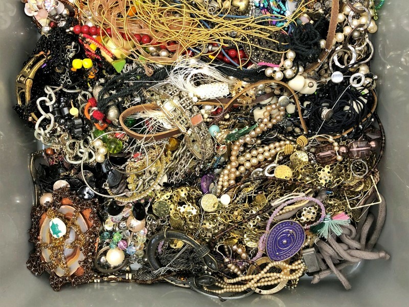 10 Lbs Pound Unsorted Tangled Jewelry Vintage Modern Lot Wear Junk TREASURE HUNT