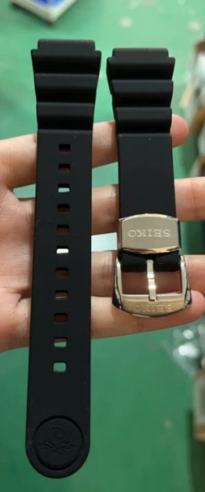 20mm-22mm for SEIKO Prospex BLACK SRP779 SRPC91 Silicon Rubber Watch Band.