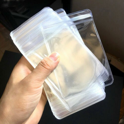 Pack of 100 PVC Plastic Bags Storing Watches Pouch Case (Regular Size) Bag