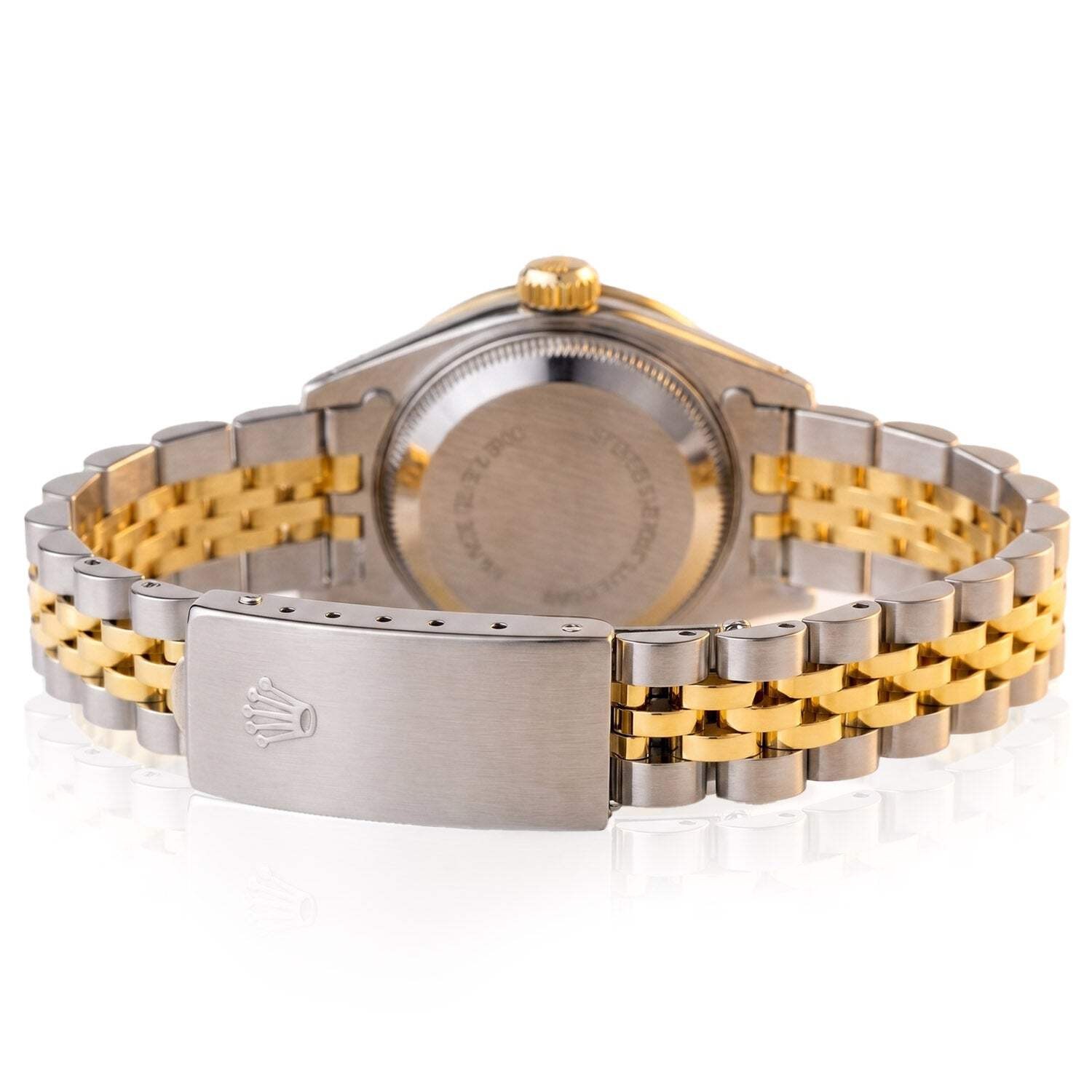26mm Rolex Datejust 1617 18K Gold Diamond Mother of Pearl Dial Steel Woman’s Wat