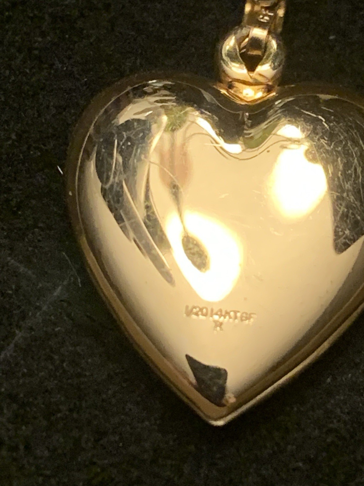 Vintage 14K Gold-Filled Heart Locket “GRANDMA” Necklace Locket