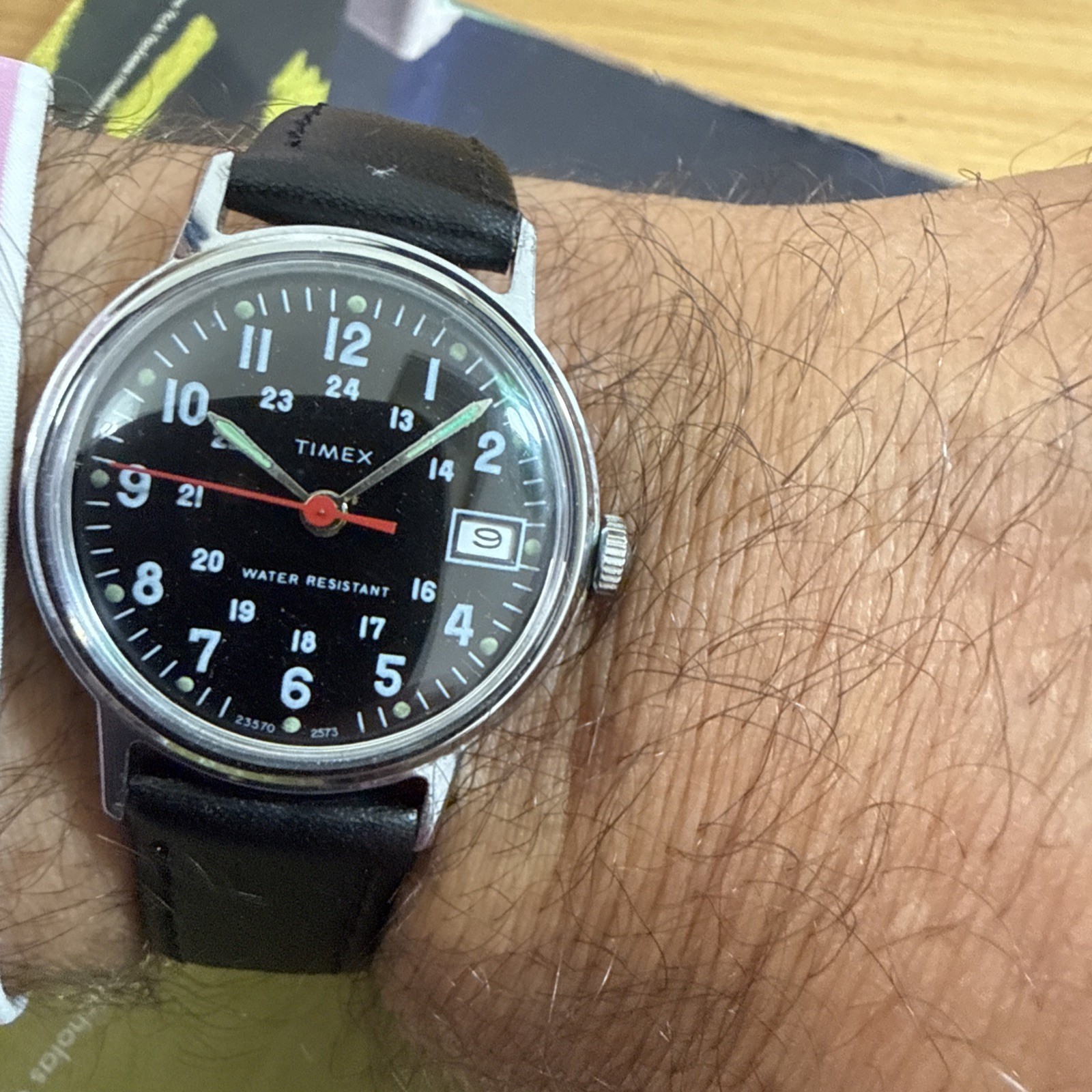 VINTAGE TIMEX MILITARY MEN WRISWATCH MADE IN GREAT BRITAIN 1973