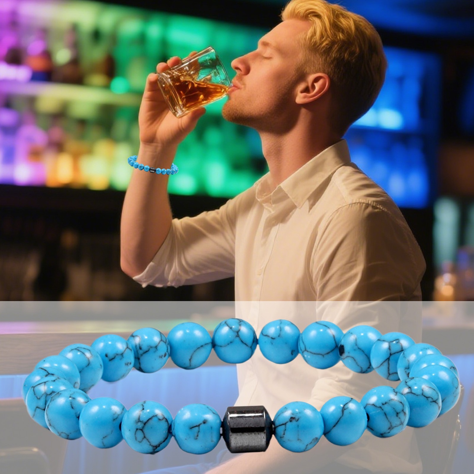 Colorful Beaded Stretch Bracelet Fashion Wristband Men Women Gift