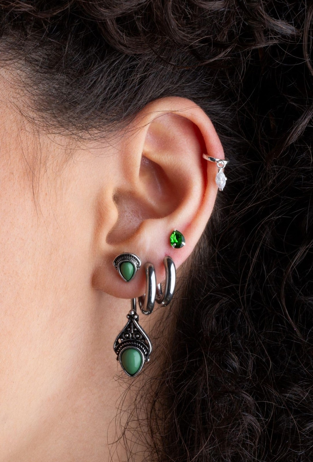 18GA 316L Stainless Steel 3mm Thick Hinged Round Hoop Earrings, Sold as a Pair