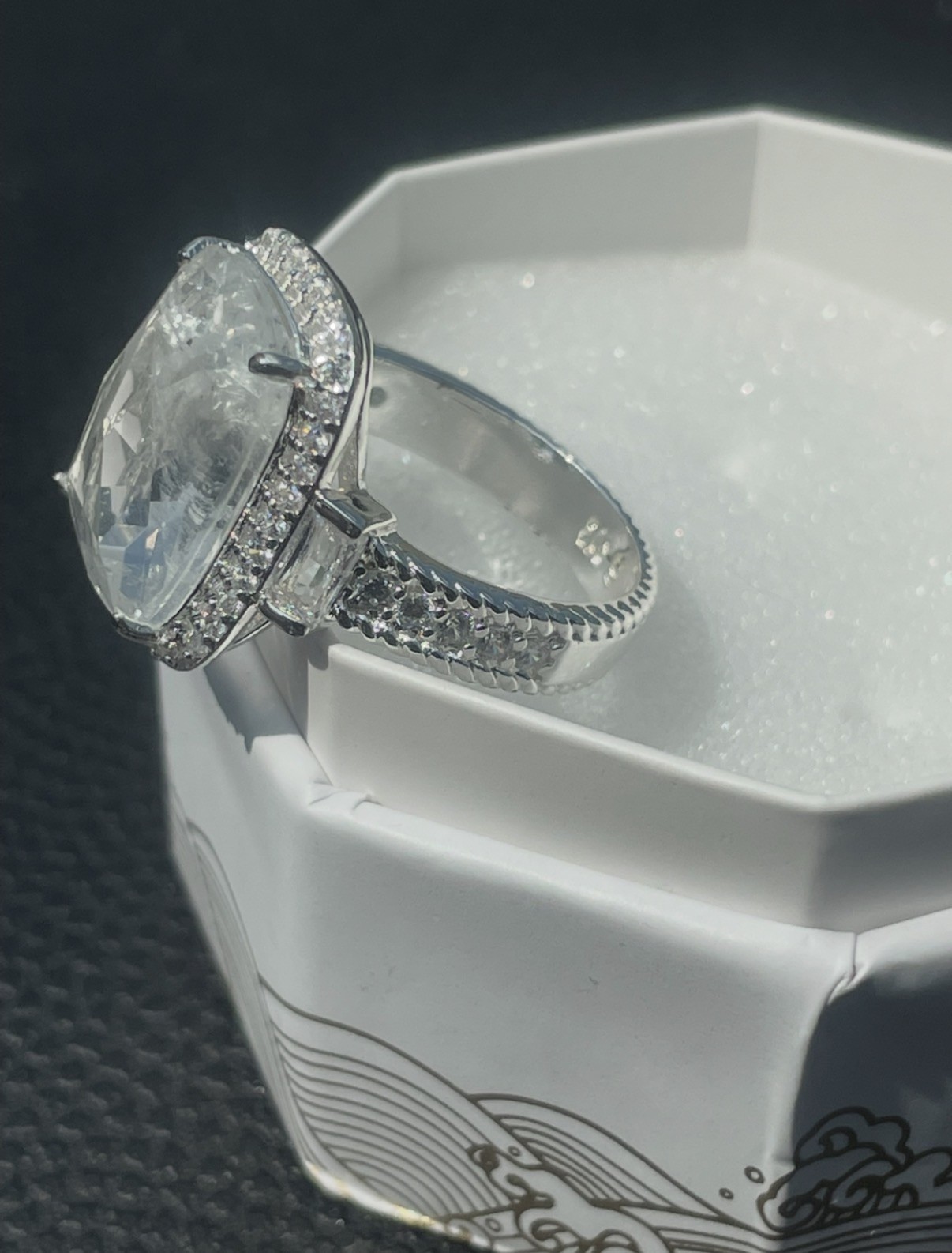 Bomb Party Resort Wear Collection RG60252 ‘Seaside Statement’ Ring Size 9 Quartz