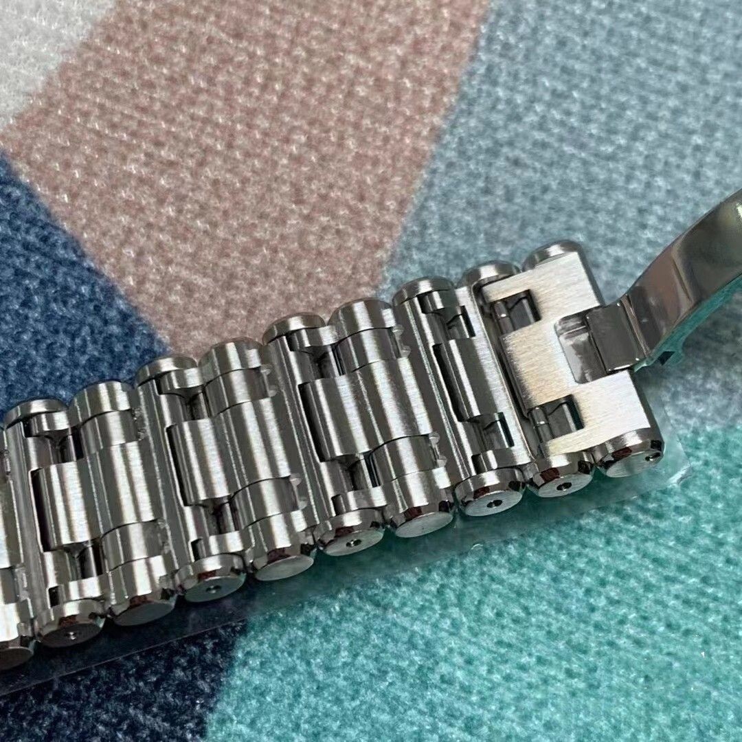 24mm 316L Steel Bracelet Metal Watch Band Strap Fits Breitling Chronomat B01