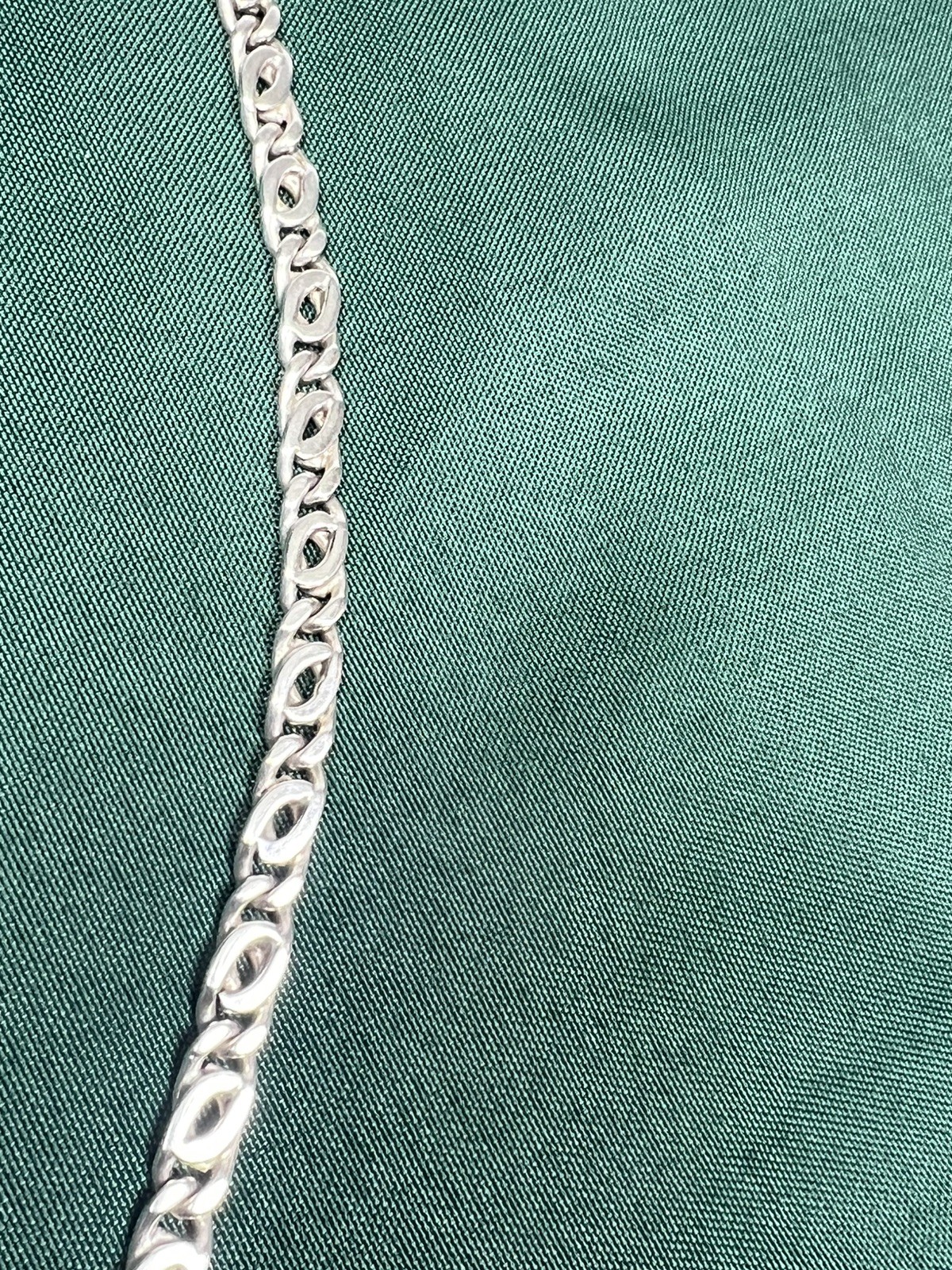 VTG MEXICO 925 STERLING SILVER ANCHOR SCROLL MARINERS CHAIN LINK NECKLACE 94g