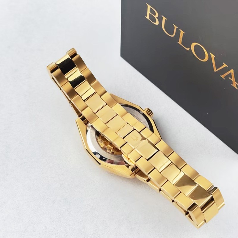 Bulova Men’s Surveyor 97A182 Champagne Dial Stainless Steel Automatic Watch 39mm