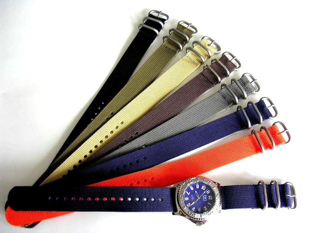 1pc NATO® strap UTC SS Ballistic Nylon MoD RAF G10 watch band Bond IW SUISSE USA