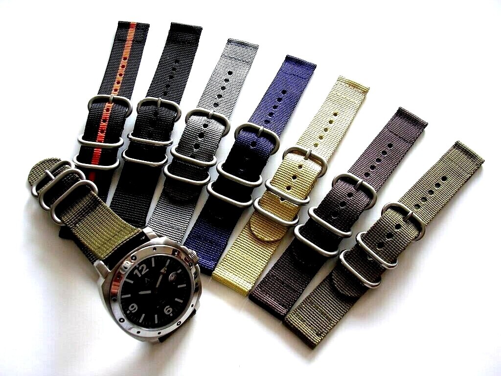 2pc NATO UTC Ballistic Nylon Military g10 army watchband sport dive strap IW USA