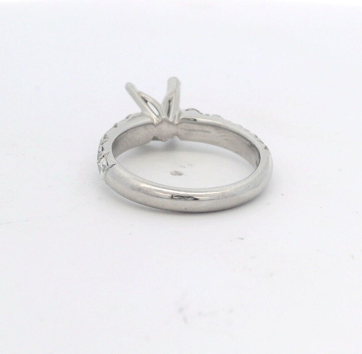 J.B. STAR Designer Platinum 950 0.90ctw Diamond Semi-Mount Ring w/cert 1046/148