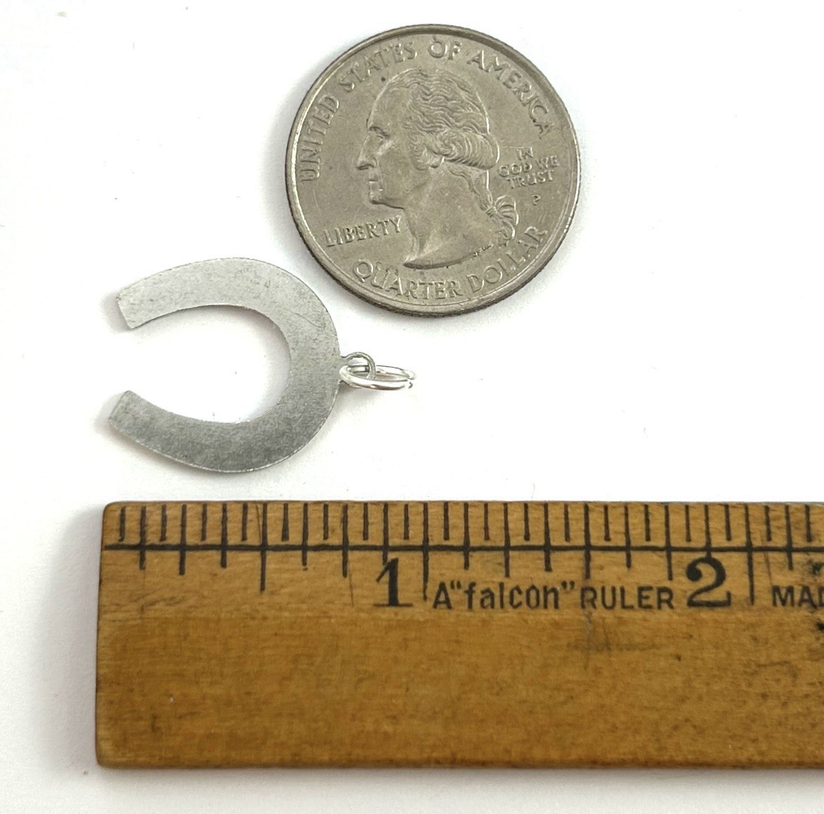 Horseshoe Lucky Charm Good Luck Charm Pendant Antiqued Silver Plated Jewelry
